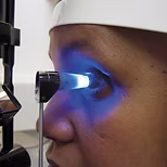 Eye test for intraocular pressure